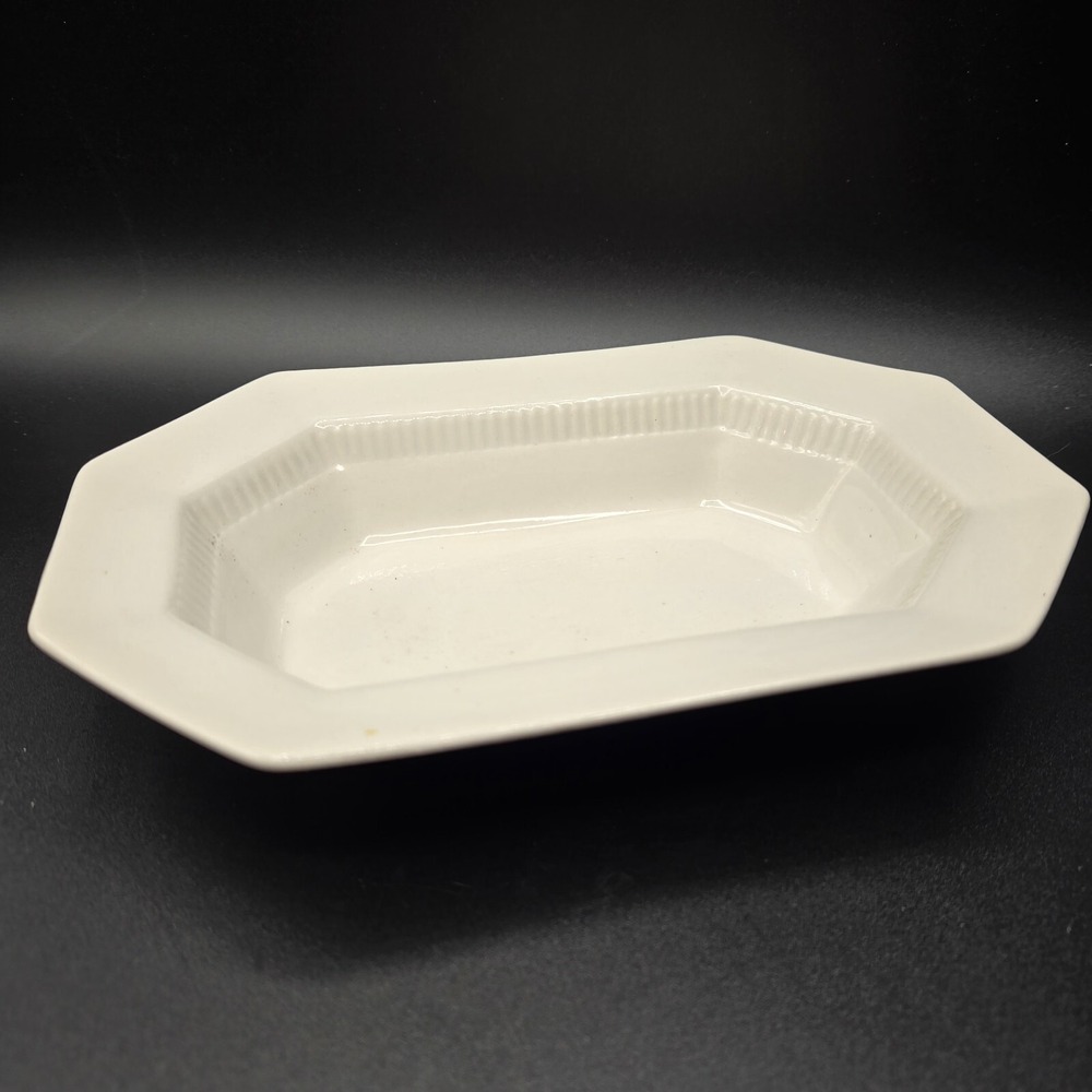 Vtg. 1776 Independence Ironstone Serving Bowl Dish Creamy White Japan 9"x 6"